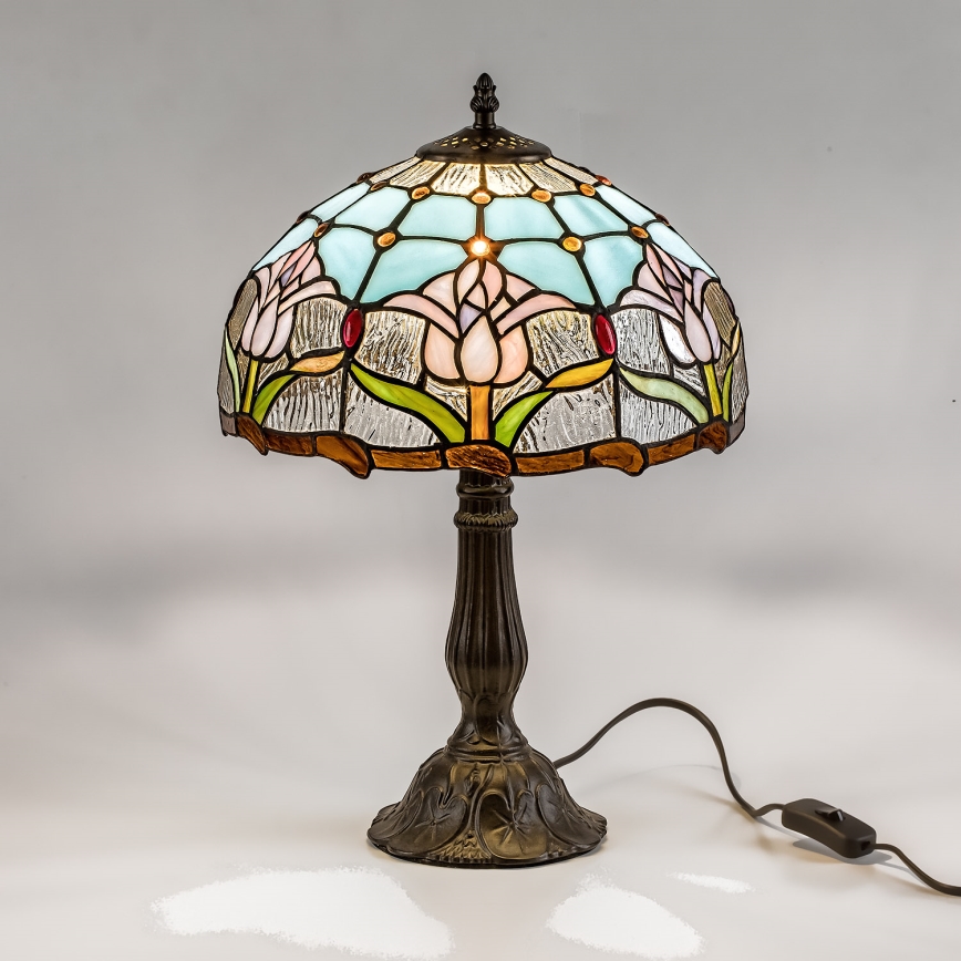Brilagi - Tiffany vitražna stona lampa LORAS 1xE27/40W/230V