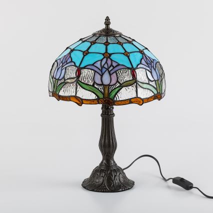 Brilagi - Tiffany vitražna stona lampa LORAS 1xE27/40W/230V