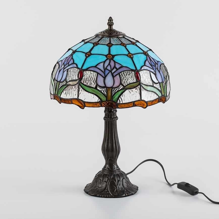 Brilagi - Tiffany vitražna stona lampa LORAS 1xE27/40W/230V