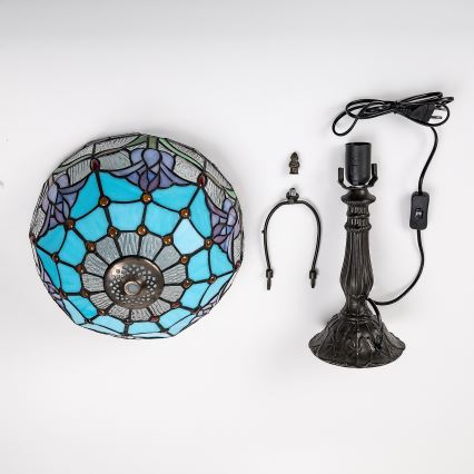 Brilagi - Tiffany vitražna stona lampa LORAS 1xE27/40W/230V
