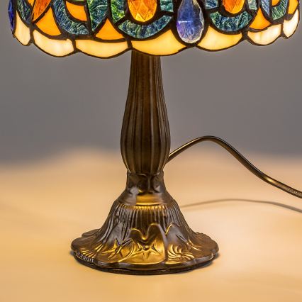Brilagi - Tiffany vitražna stona lampa LUISA 1xE14/40W/230V