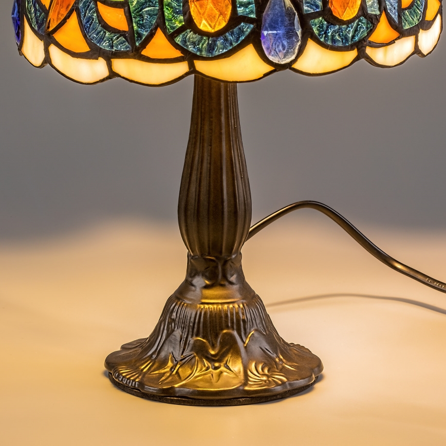 Brilagi - Tiffany vitražna stona lampa LUISA 1xE14/40W/230V