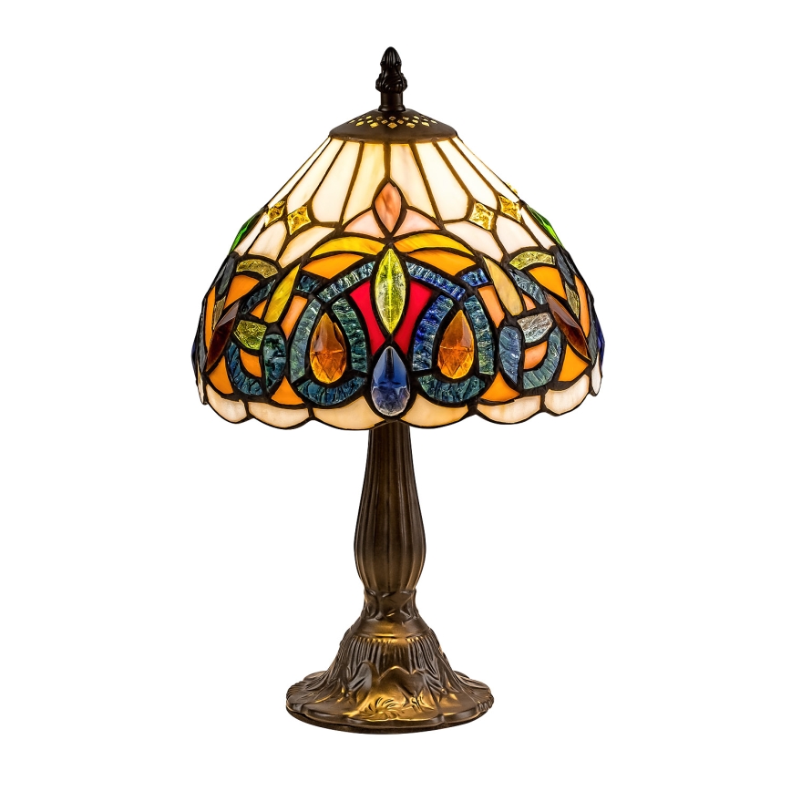 Brilagi - Tiffany vitražna stona lampa LUISA 1xE14/40W/230V