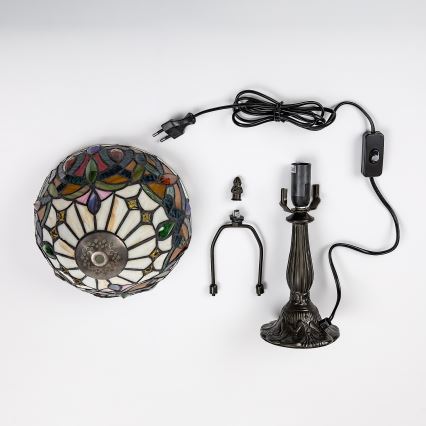 Brilagi - Tiffany vitražna stona lampa LUISA 1xE14/40W/230V