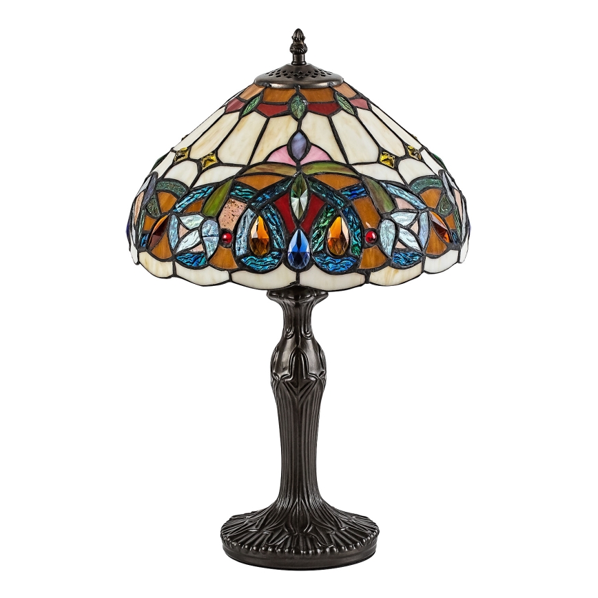 Brilagi - Tiffany vitražna stona lampa LUISA 1xE27/40W/230V