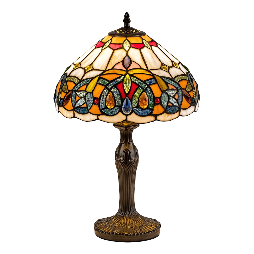 Brilagi - Tiffany vitražna stona lampa LUISA 1xE27/40W/230V