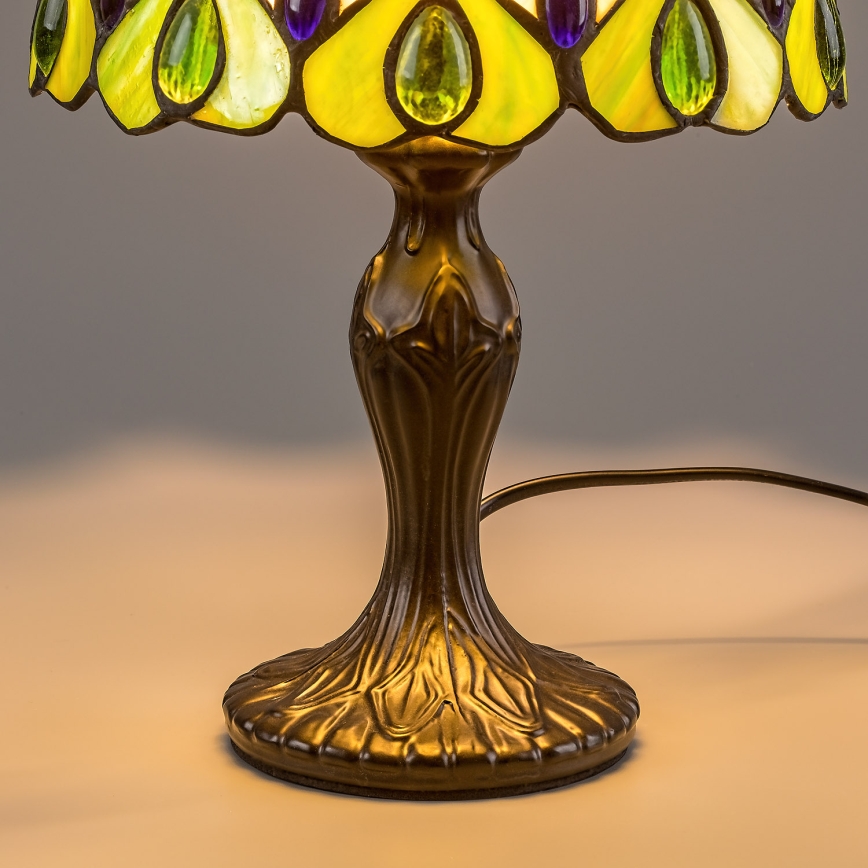 Brilagi - Tiffany vitražna stona lampa MARGARET 1xE14/40W/230V