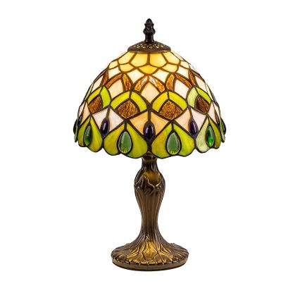 Brilagi - Tiffany vitražna stona lampa MARGARET 1xE14/40W/230V
