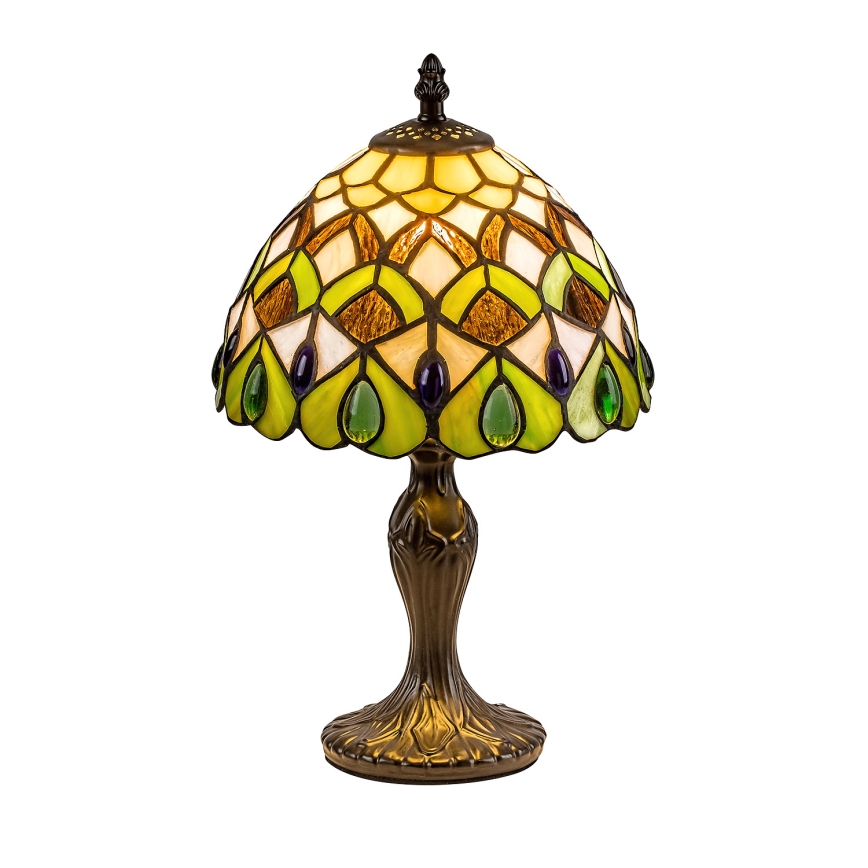 Brilagi - Tiffany vitražna stona lampa MARGARET 1xE14/40W/230V