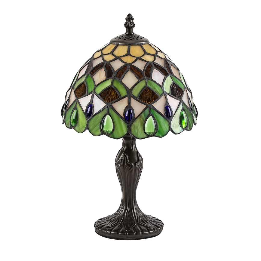 Brilagi - Tiffany vitražna stona lampa MARGARET 1xE14/40W/230V