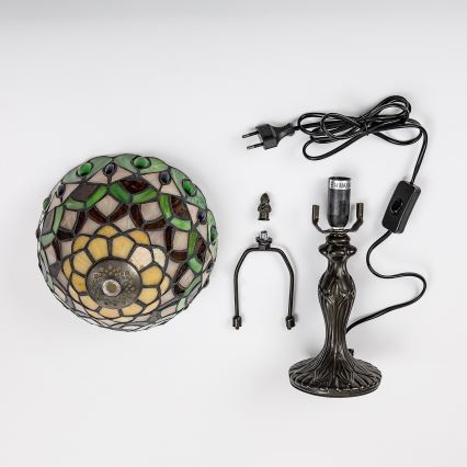 Brilagi - Tiffany vitražna stona lampa MARGARET 1xE14/40W/230V