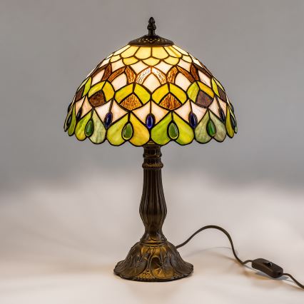 Brilagi - Tiffany vitražna stona lampa MARGARET 1xE27/40W/230V