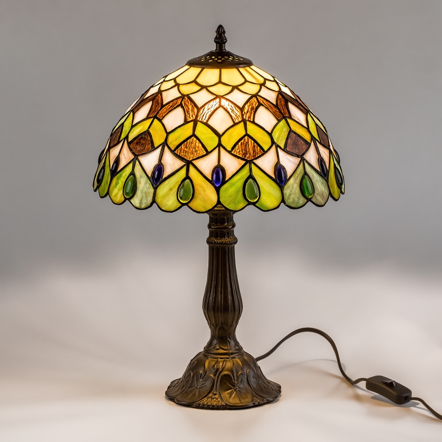 Brilagi - Tiffany vitražna stona lampa MARGARET 1xE27/40W/230V