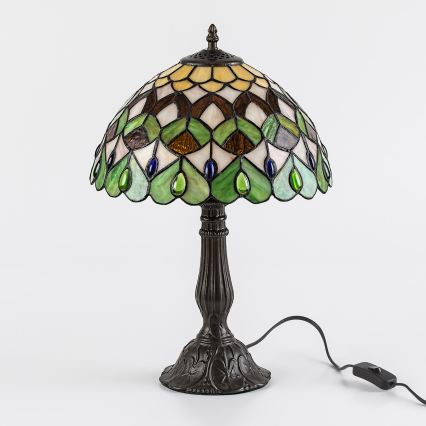 Brilagi - Tiffany vitražna stona lampa MARGARET 1xE27/40W/230V