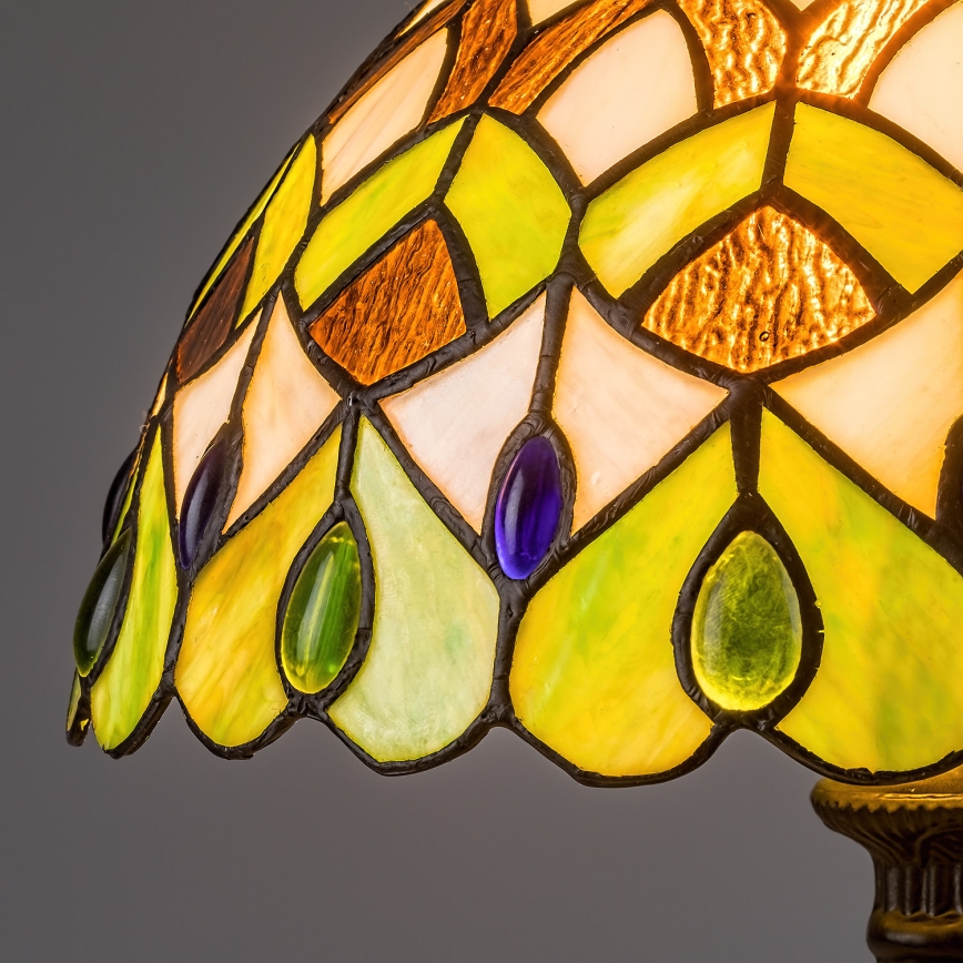 Brilagi - Tiffany vitražna stona lampa MARGARET 1xE27/40W/230V