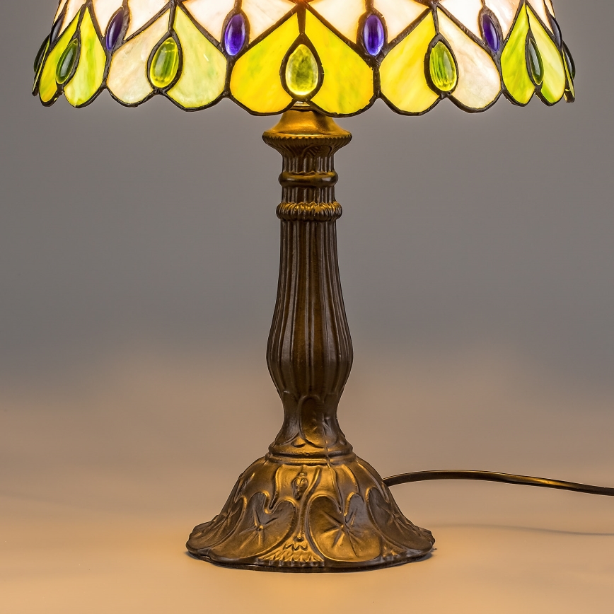 Brilagi - Tiffany vitražna stona lampa MARGARET 1xE27/40W/230V