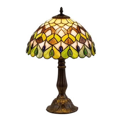 Brilagi - Tiffany vitražna stona lampa MARGARET 1xE27/40W/230V