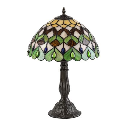 Brilagi - Tiffany vitražna stona lampa MARGARET 1xE27/40W/230V