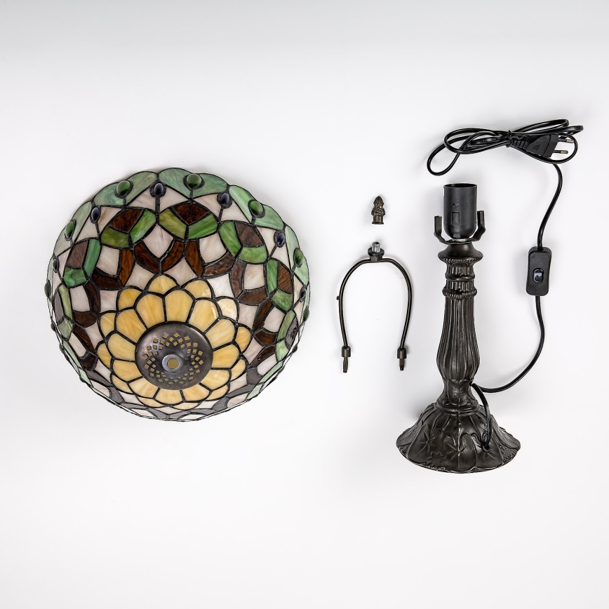 Brilagi - Tiffany vitražna stona lampa MARGARET 1xE27/40W/230V
