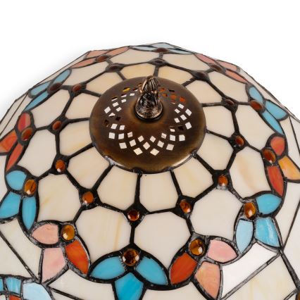 Brilagi - Tiffany vitražna stona lampa MIRABELLA 1xE27/60W/230V + 1xE14/40W