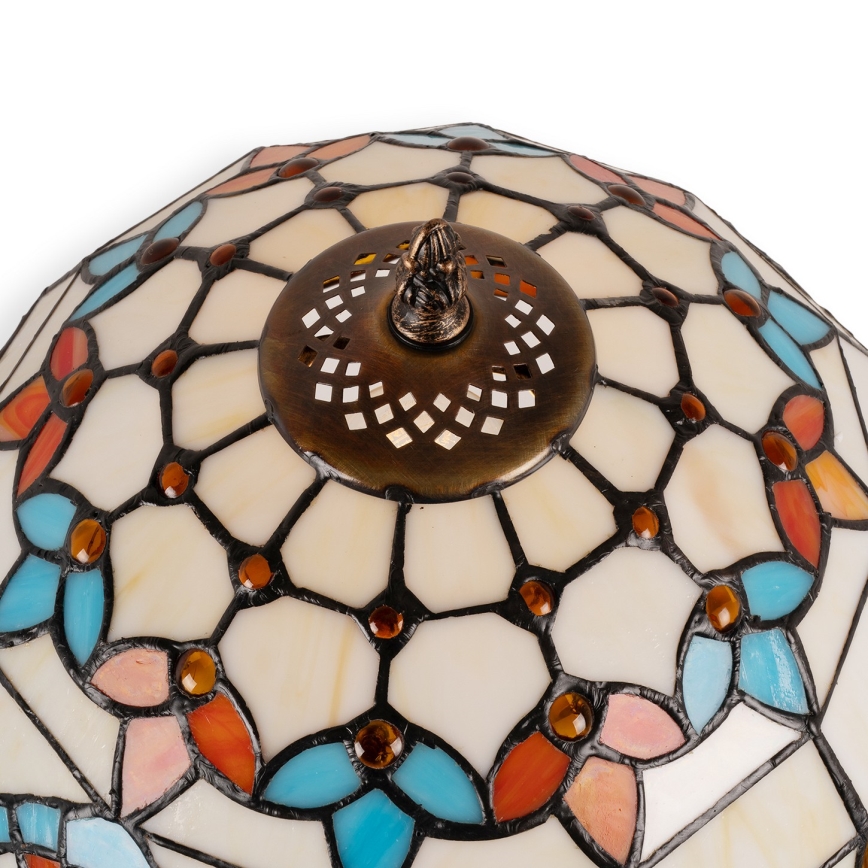 Brilagi - Tiffany vitražna stona lampa MIRABELLA 1xE27/60W/230V + 1xE14/40W