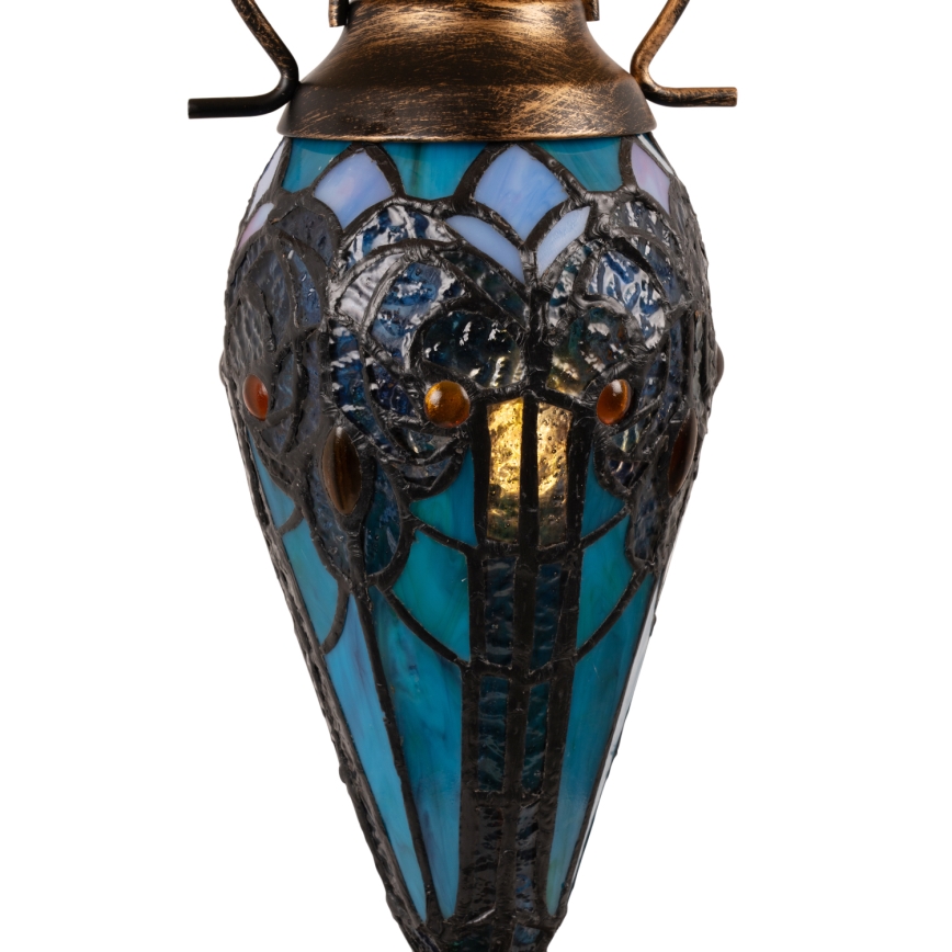 Brilagi - Tiffany vitražna stona lampa MIRABELLA 1xE27/60W/230V + 1xE14/40W