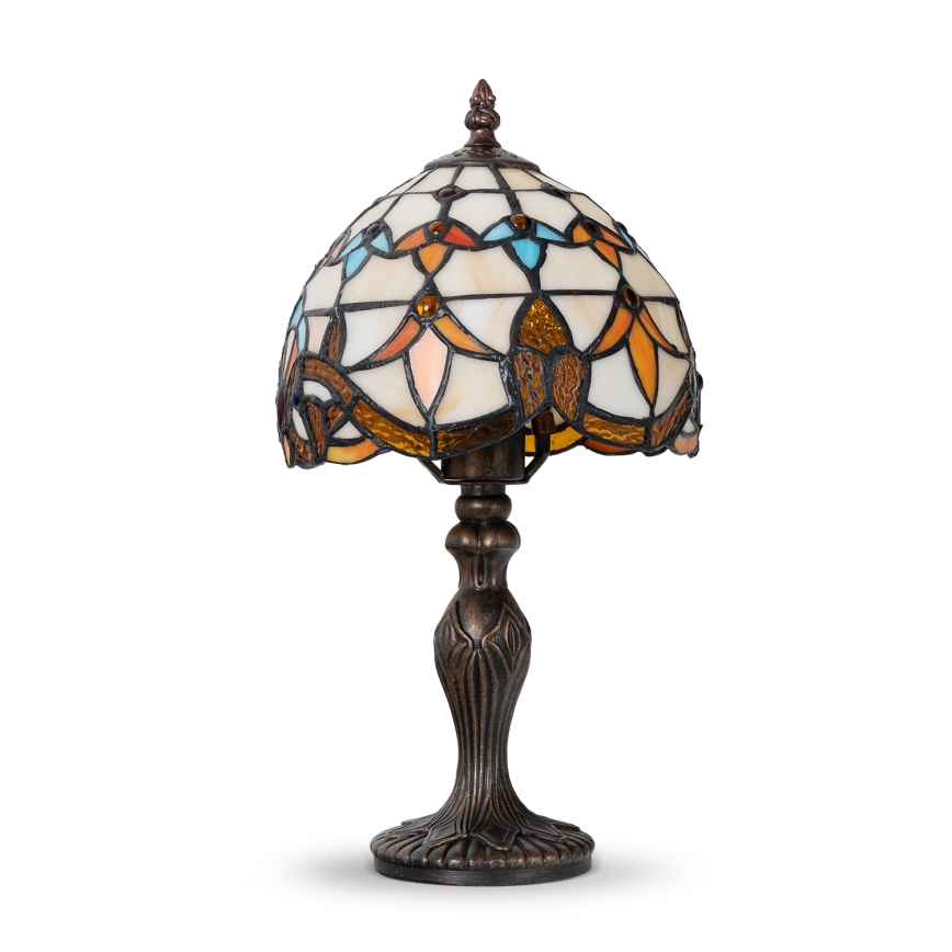 Brilagi - Tiffany vitražna stona lampa MIRABELLA 1xE27/60W/230V