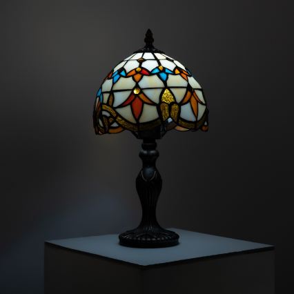 Brilagi - Tiffany vitražna stona lampa MIRABELLA 1xE27/60W/230V