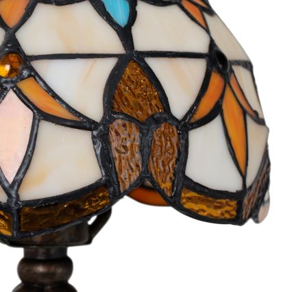 Brilagi - Tiffany vitražna stona lampa MIRABELLA 1xE27/60W/230V