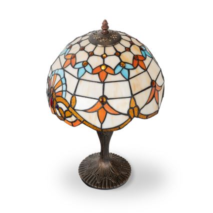 Brilagi - Tiffany vitražna stona lampa MIRABELLA 1xE27/60W/230V