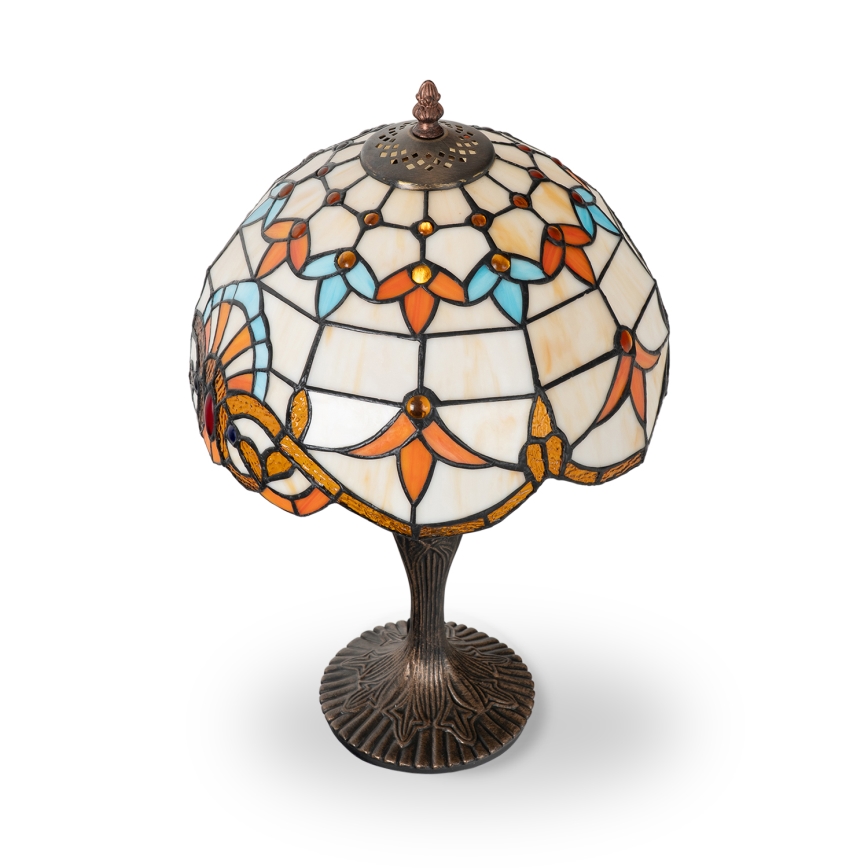 Brilagi - Tiffany vitražna stona lampa MIRABELLA 1xE27/60W/230V