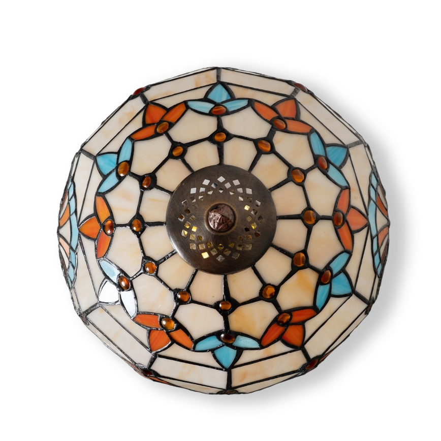 Brilagi - Tiffany vitražna stona lampa MIRABELLA 1xE27/60W/230V