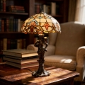 Brilagi - Tiffany vitražna stona lampa MIRABELLA 1xE27/60W/230V