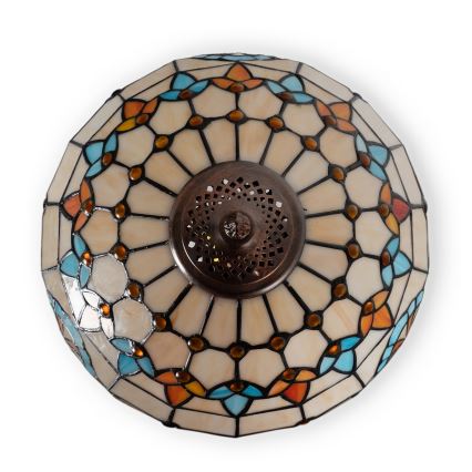 Brilagi - Tiffany vitražna stona lampa MIRABELLA 1xE27/60W/230V