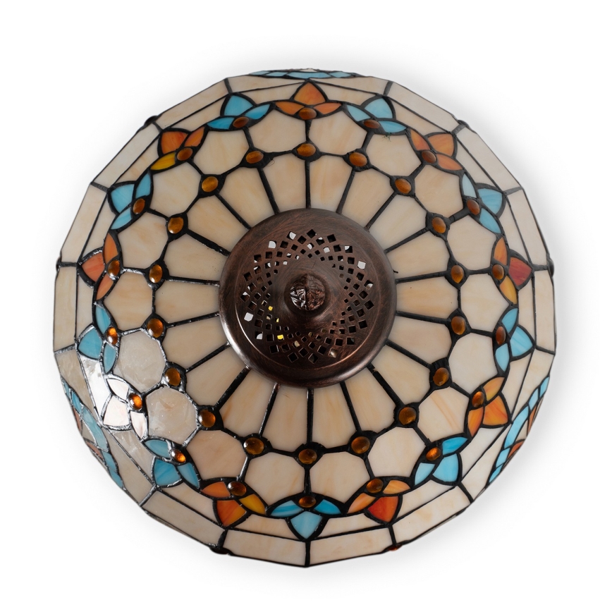 Brilagi - Tiffany vitražna stona lampa MIRABELLA 1xE27/60W/230V