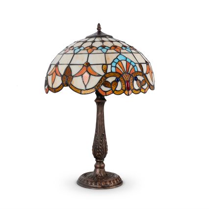 Brilagi - Tiffany vitražna stona lampa MIRABELLA 2xE27/60W/230V
