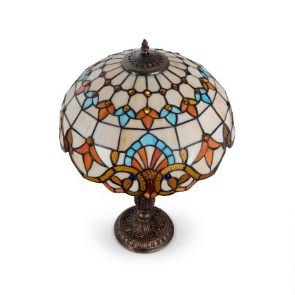 Brilagi - Tiffany vitražna stona lampa MIRABELLA 2xE27/60W/230V