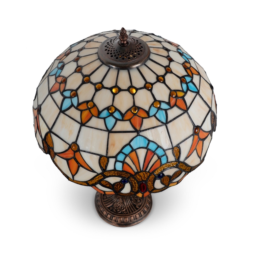 Brilagi - Tiffany vitražna stona lampa MIRABELLA 2xE27/60W/230V