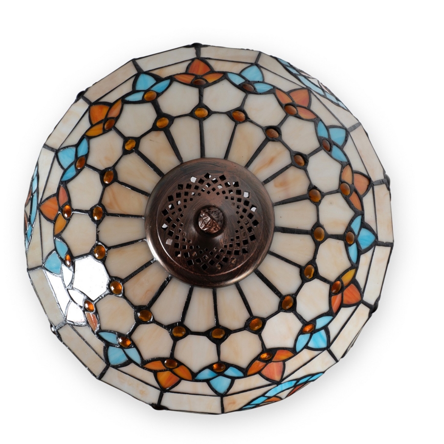 Brilagi - Tiffany vitražna stona lampa MIRABELLA 2xE27/60W/230V