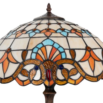 Brilagi - Tiffany vitražna stona lampa MIRABELLA 2xE27/60W/230V