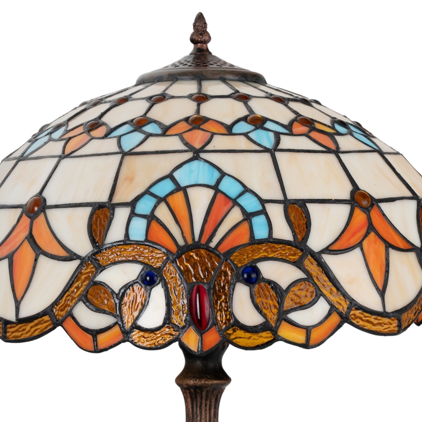 Brilagi - Tiffany vitražna stona lampa MIRABELLA 2xE27/60W/230V