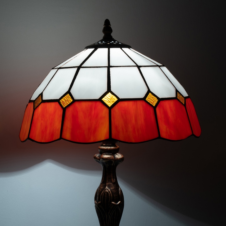 Brilagi - Tiffany vitražna stona lampa SIENNA 1xE27/60W/230V