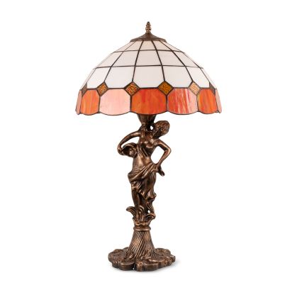 Brilagi - Tiffany vitražna stona lampa SIENNA 1xE27/60W/230V
