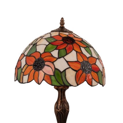 Brilagi - Tiffany vitražna stona lampa SUNFLOWER 1xE27/60W/230V