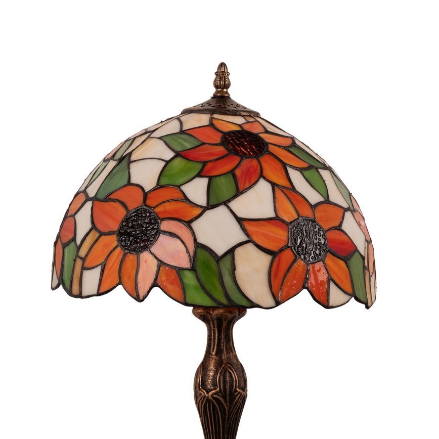 Brilagi - Tiffany vitražna stona lampa SUNFLOWER 1xE27/60W/230V