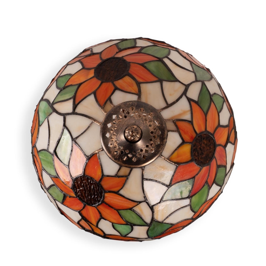 Brilagi - Tiffany vitražna stona lampa SUNFLOWER 1xE27/60W/230V