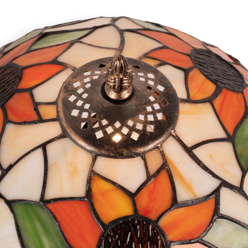 Brilagi - Tiffany vitražna stona lampa SUNFLOWER 1xE27/60W/230V