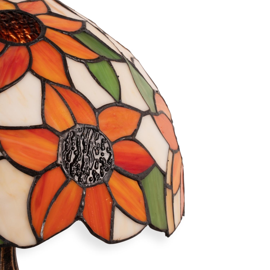 Brilagi - Tiffany vitražna stona lampa SUNFLOWER 1xE27/60W/230V