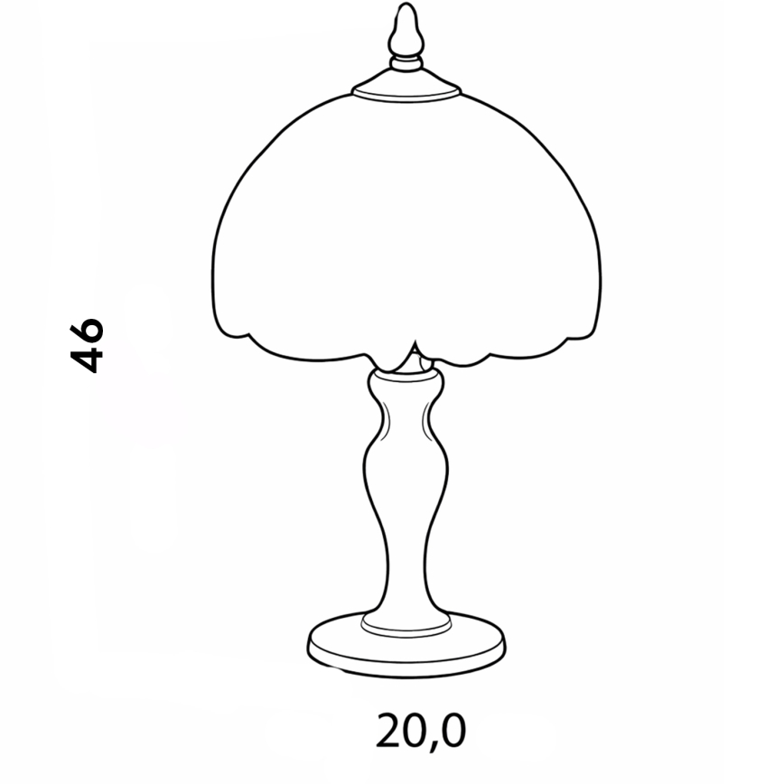 Brilagi - Tiffany vitražna stona lampa SUNFLOWER 1xE27/60W/230V