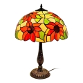 Brilagi - Tiffany vitražna stona lampa SUNFLOWER 2xE27/60W/230V